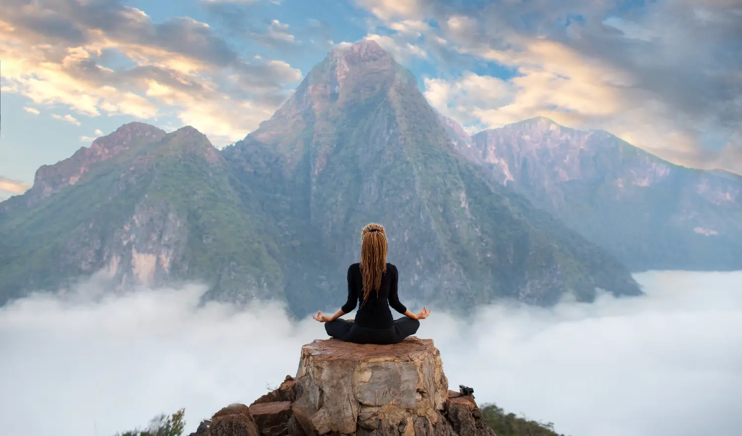 Gelassenheit und Yoga-Praxis, Meditation in der Bergkette